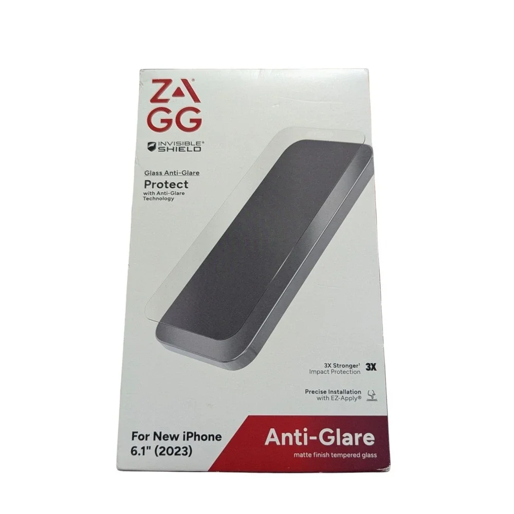 X9-N Zagg Invisible Shield Glass Anti-glare Screen Protector for Apple iPhone 15